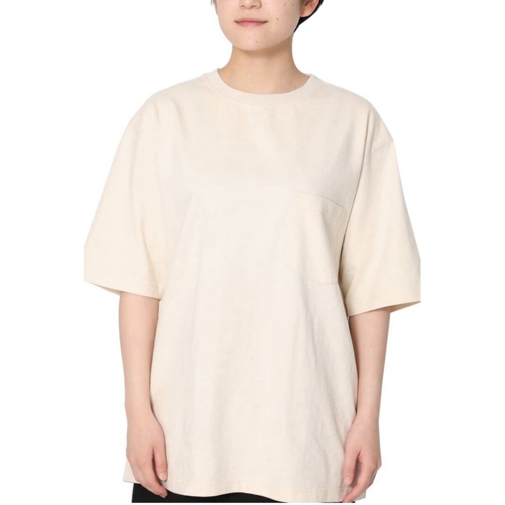 Snow Peak Recycled Cotton T-Shirt Oat small Preppy Speckled City Nature Classic